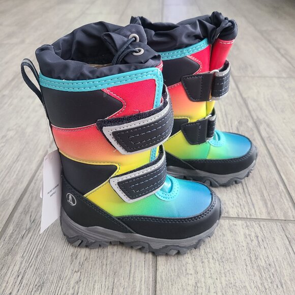 🆕️ Lands' End NWT toddler boys winter snow thermolite faux fur boots size 6